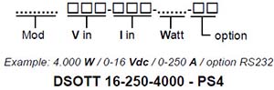 DANA DSOT Series Linear Electronic Load 0 Volt Order Example